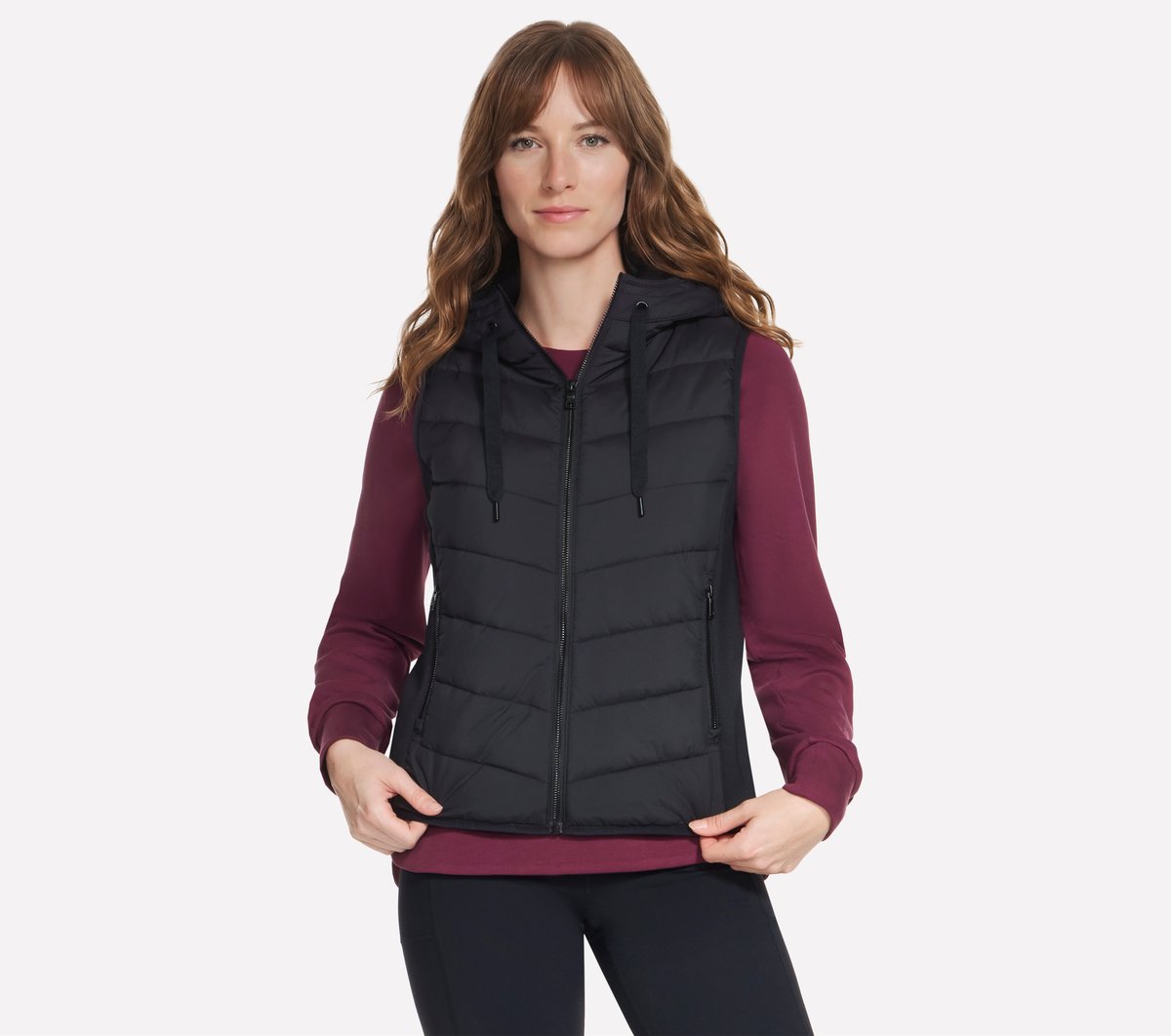 Performance Elite Cozy Fit Hooded Vest | Skechers Women