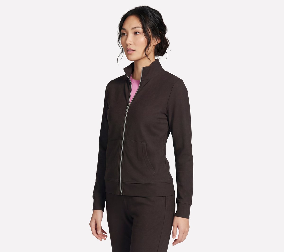 GO Luxe Rib Everyday Full Zip Jacket | Skechers Women