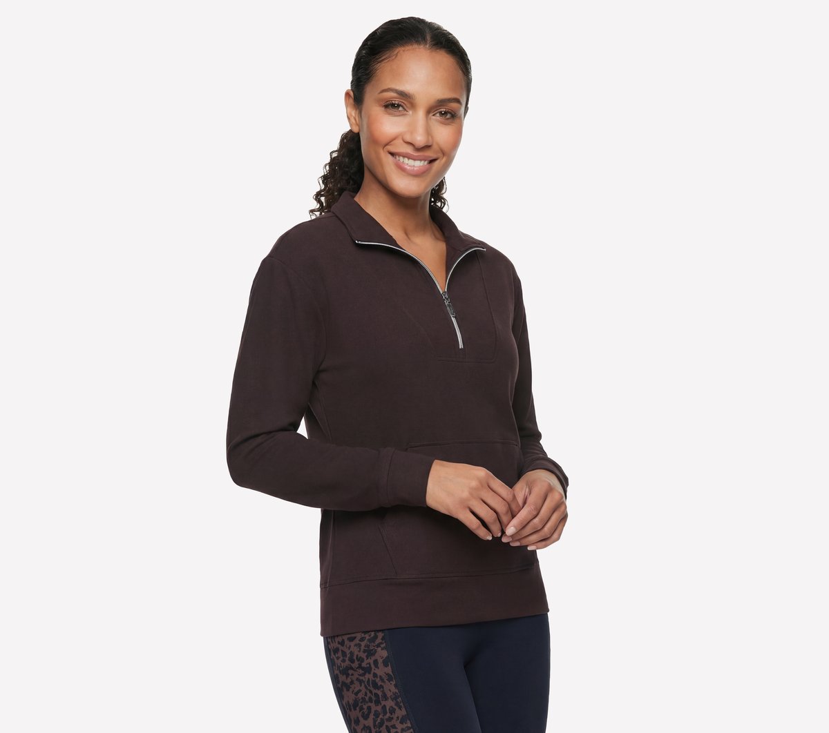 GO LUXE Rib 1/4 Zip | Skechers Women