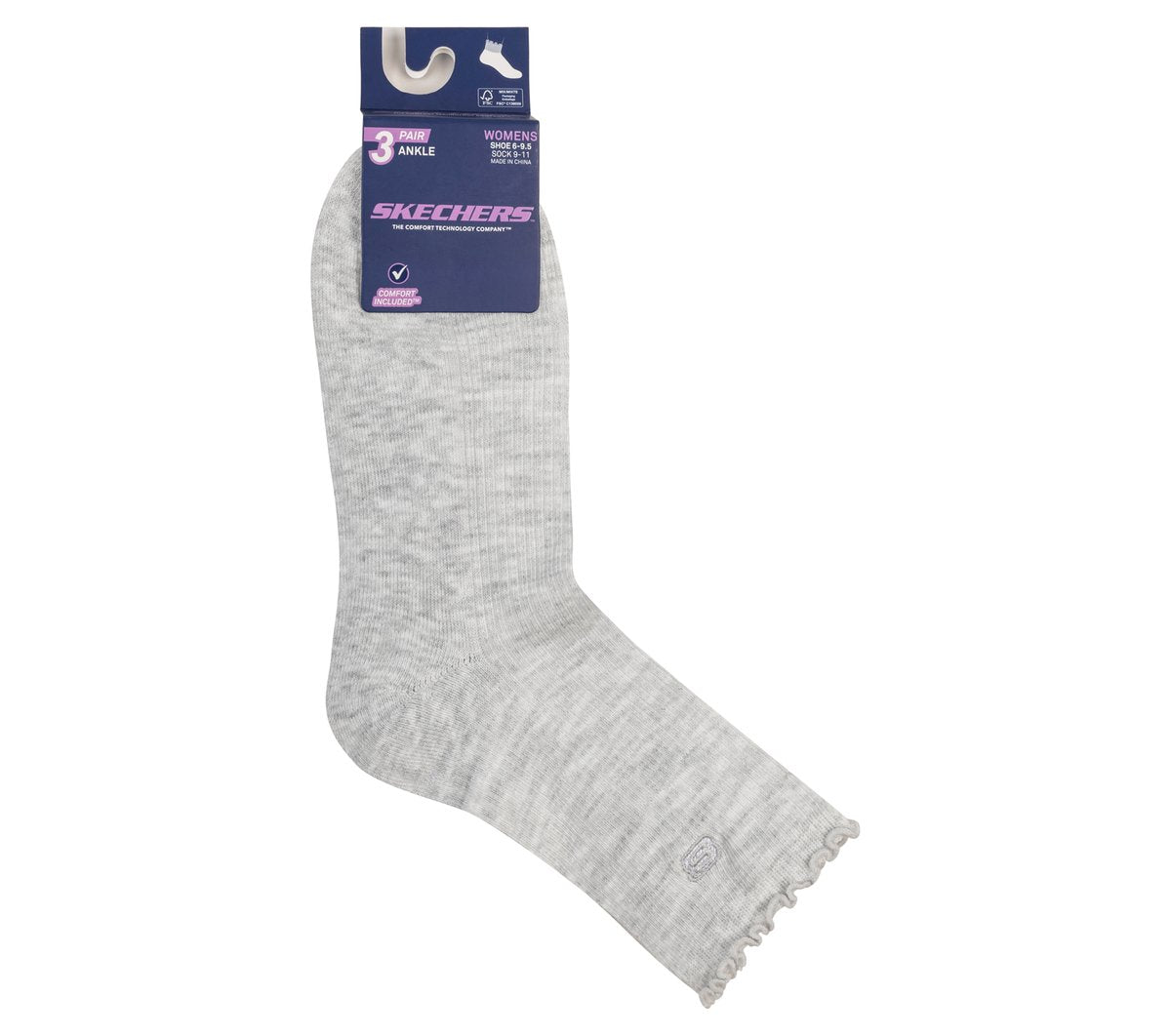 3 Pack Women's Ankle Lettuce Socks | Skechers Women