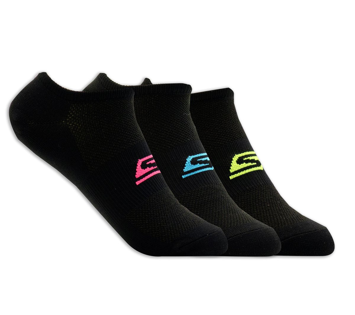 3 Pack No Show Stretch Socks | Skechers Women
