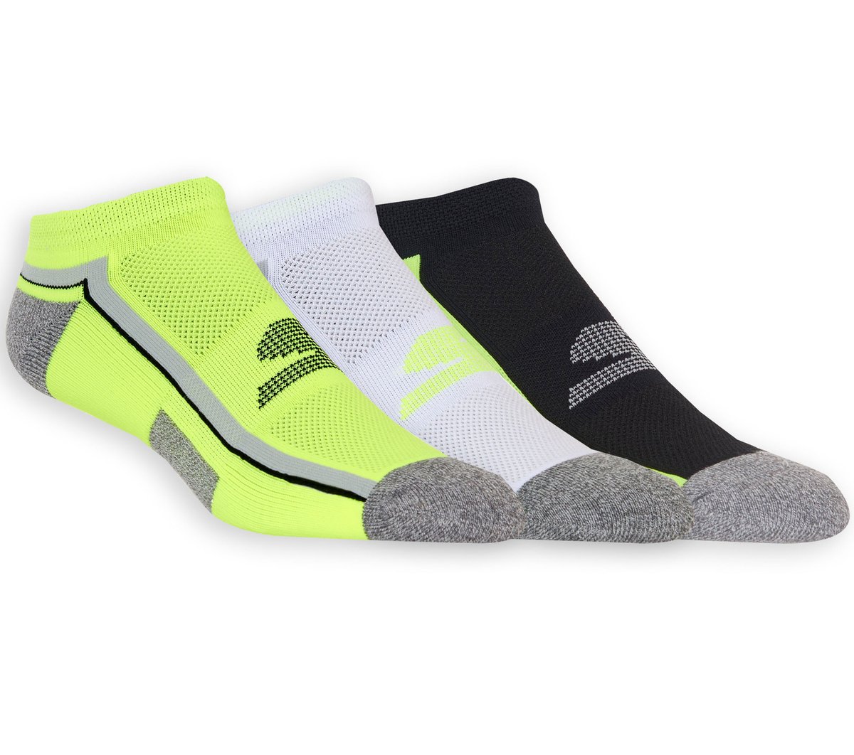 3 Pack Low Cut Athletic Socks | Skechers Men