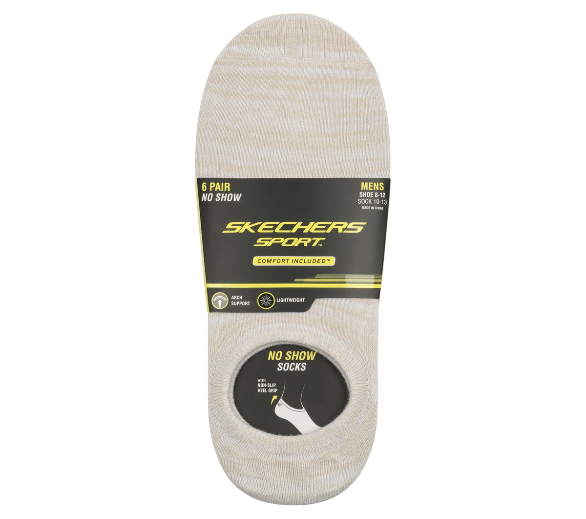 6 Pack Men's Sneaker Liner Socks | Skechers Men