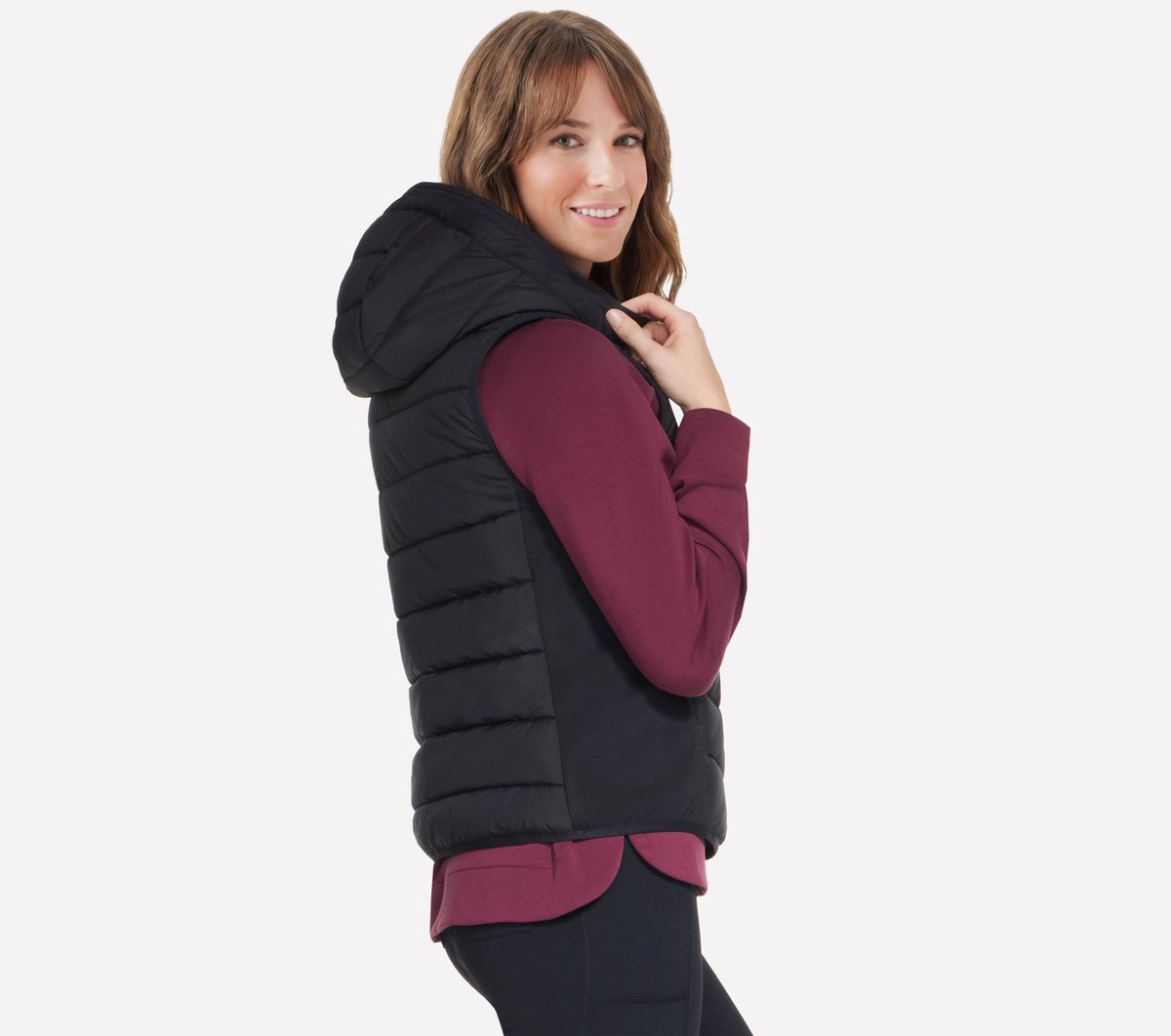 Performance Elite Cozy Fit Hooded Vest | Skechers Women