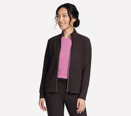 GO Luxe Rib Everyday Full Zip Jacket | Skechers Women