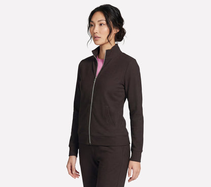 GO Luxe Rib Everyday Full Zip Jacket | Skechers Women
