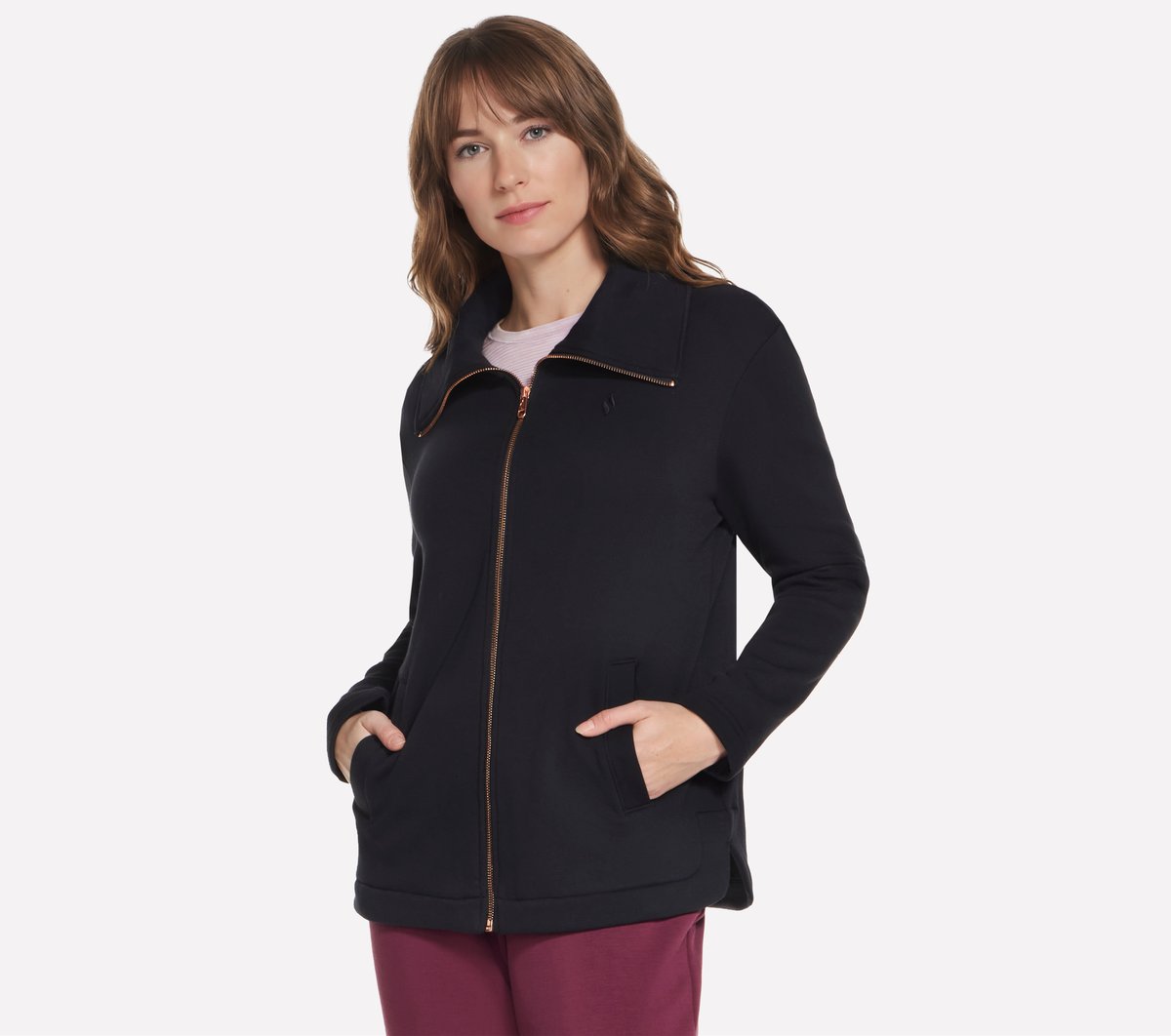 GO SNUGGLE Tunic Full Zip Jacket | Skechers Women