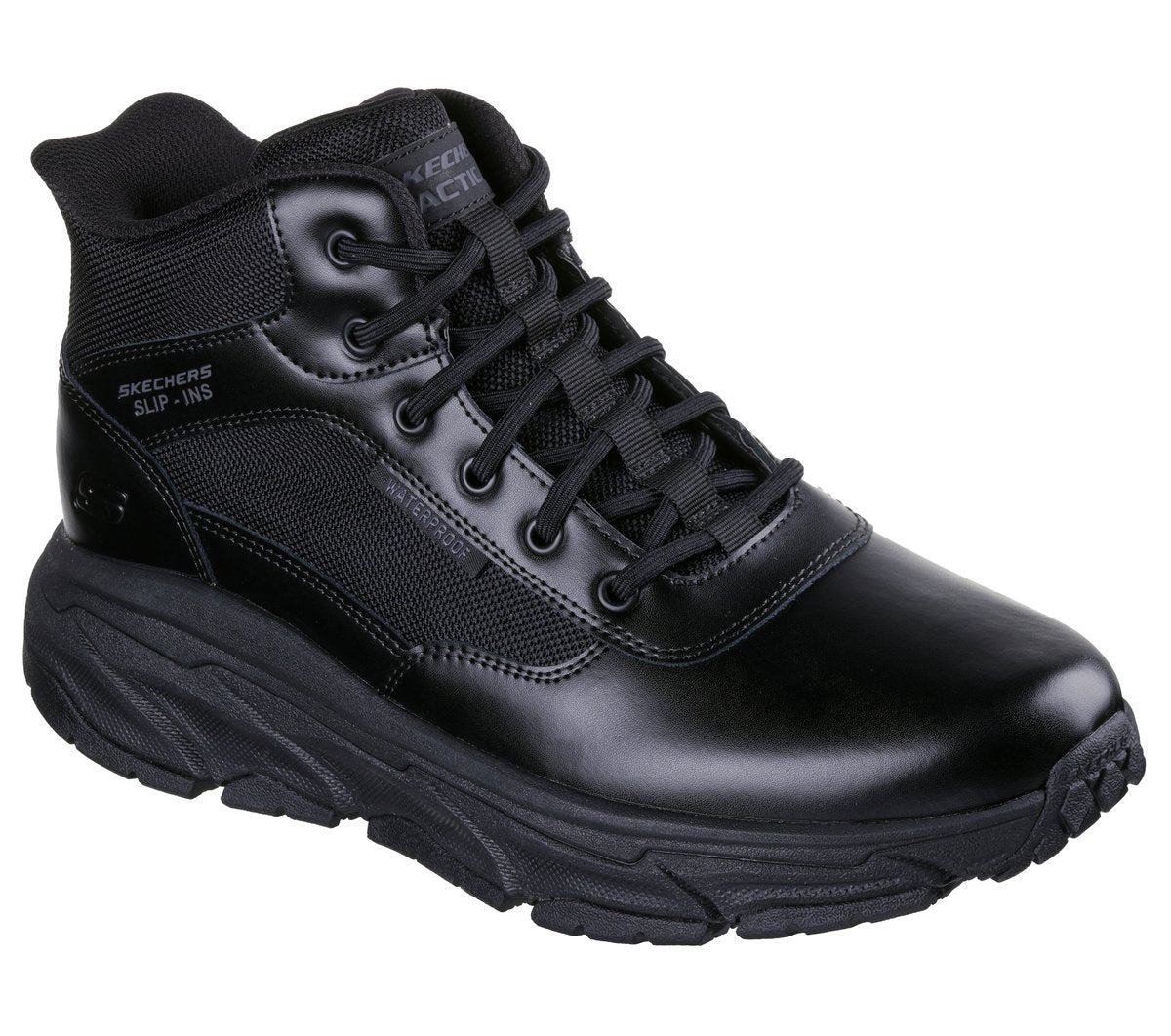 Skechers Slip-in Work Waterproof Slip-Resistant: D'Lux Journey - Redron | Skechers Men