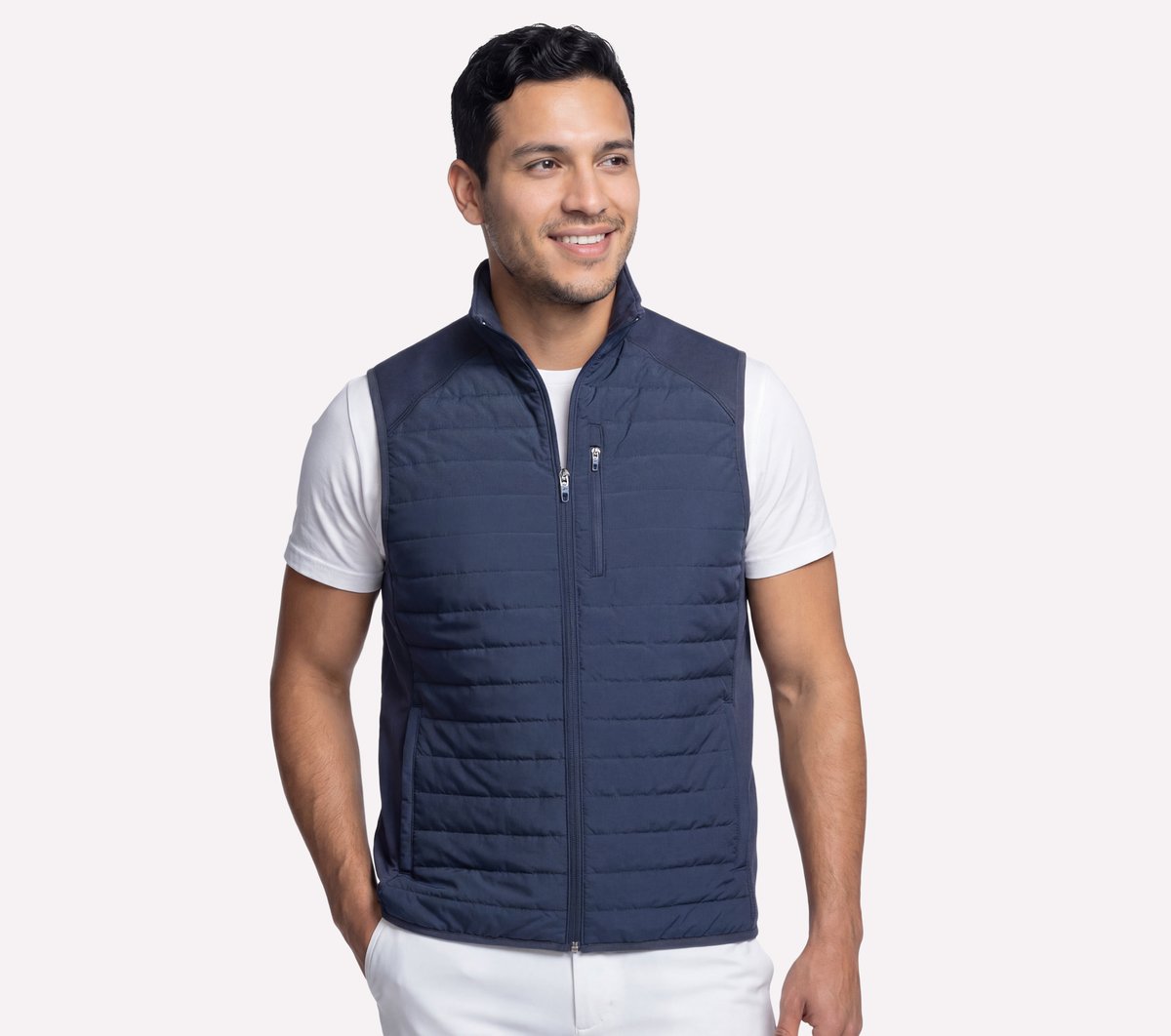 GO SHIELD Cozy Fit Hybrid Vest | Skechers Men