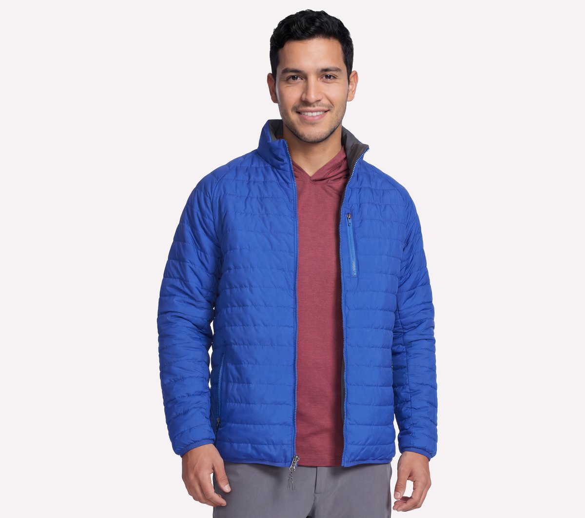 GO SHIELD Cozy Fit Altitude Reversible Jacket | Skechers Men