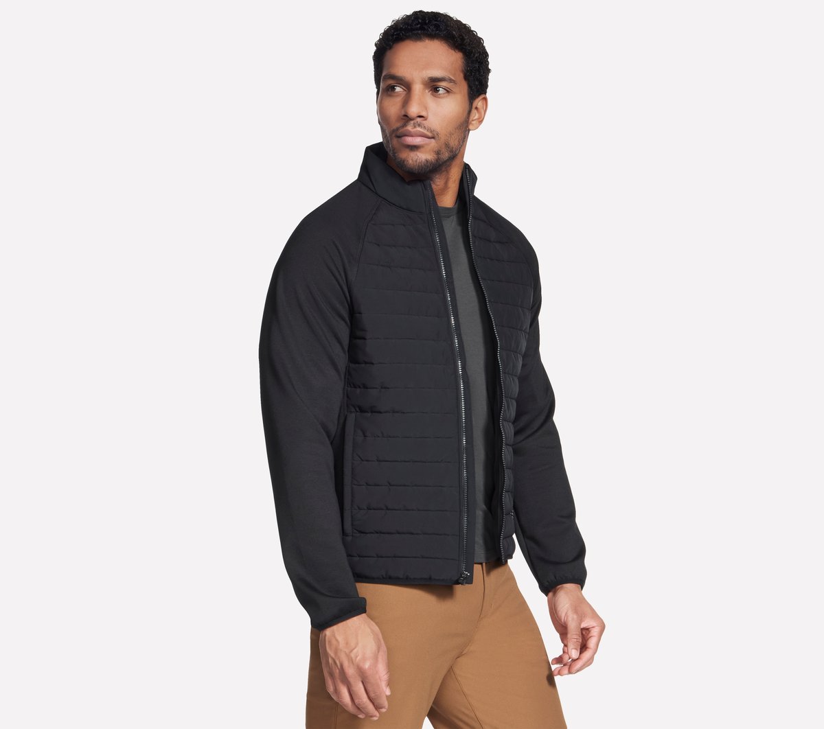 The Hoodless Hoodie Hybrid Jacket | Skechers Men