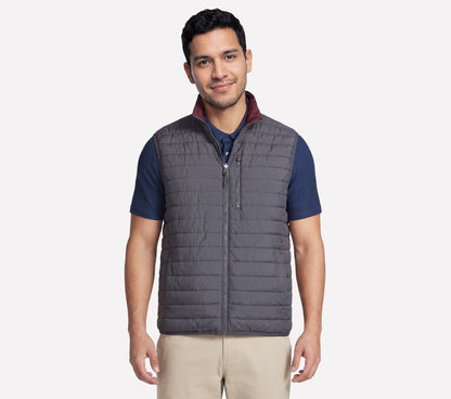 GO SHIELD Cozy Fit Altitude Reversible Vest | Skechers Men