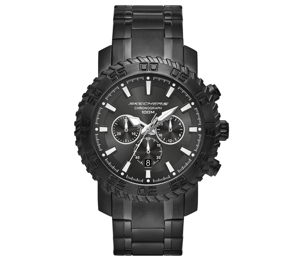 Stainless Steel Chronograph Watch | Skechers Men