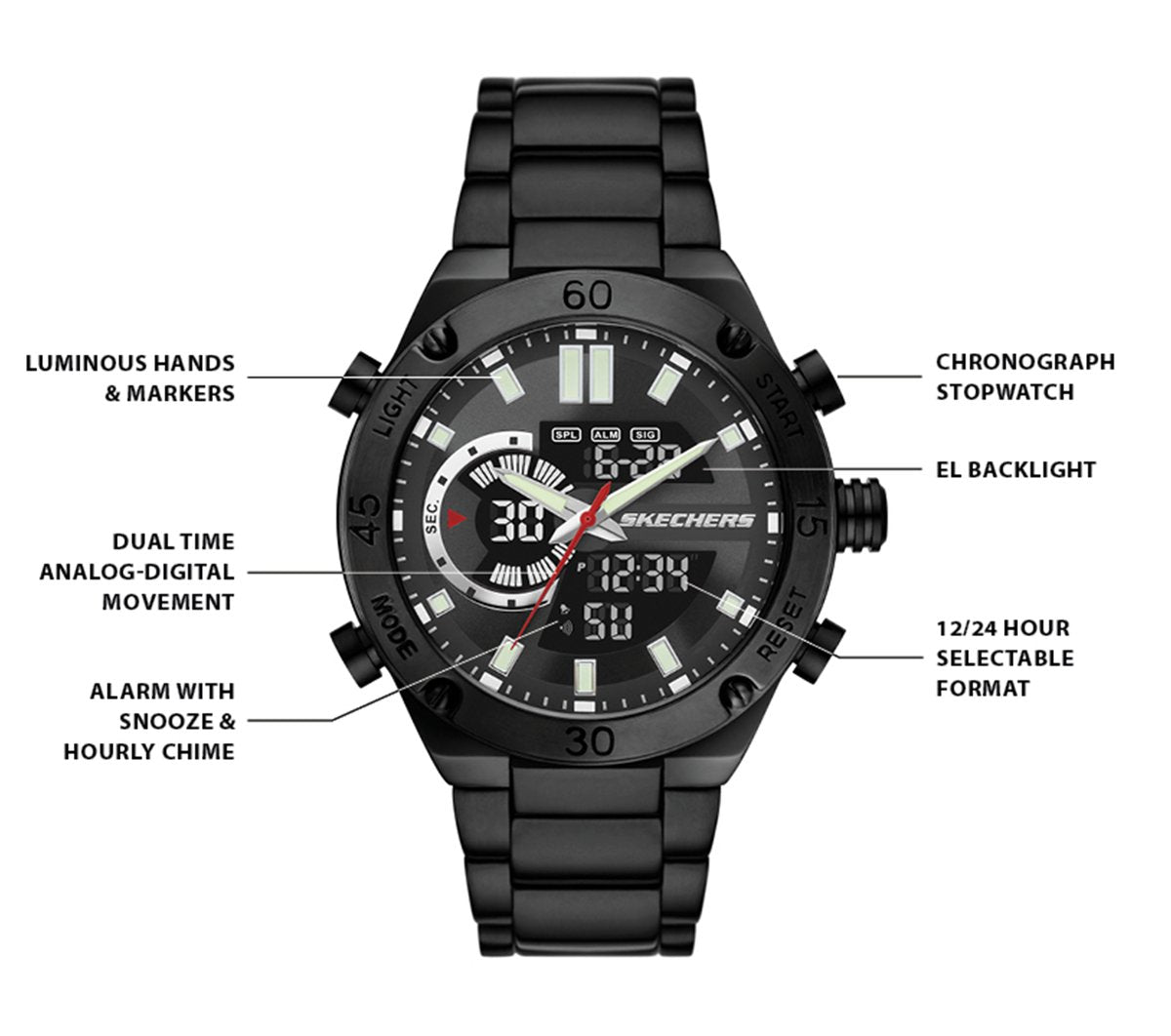 Skechers Analog Chrono Watch | Skechers Men