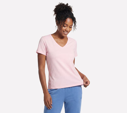 Pima V-Neck Tee | Skechers Women