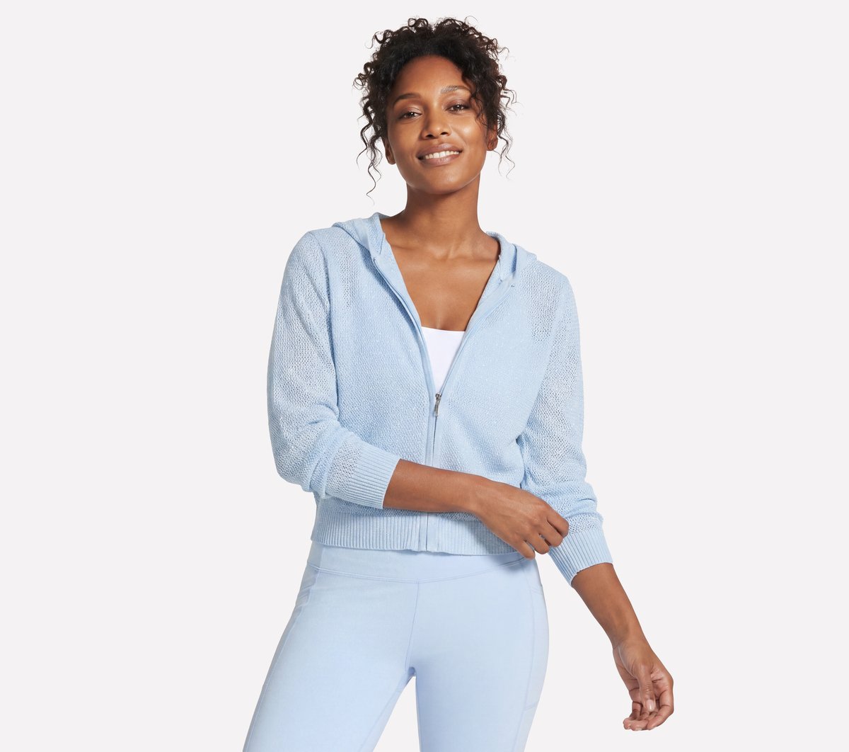 Shine Hooded Full Zip Jacket | Skechers Women