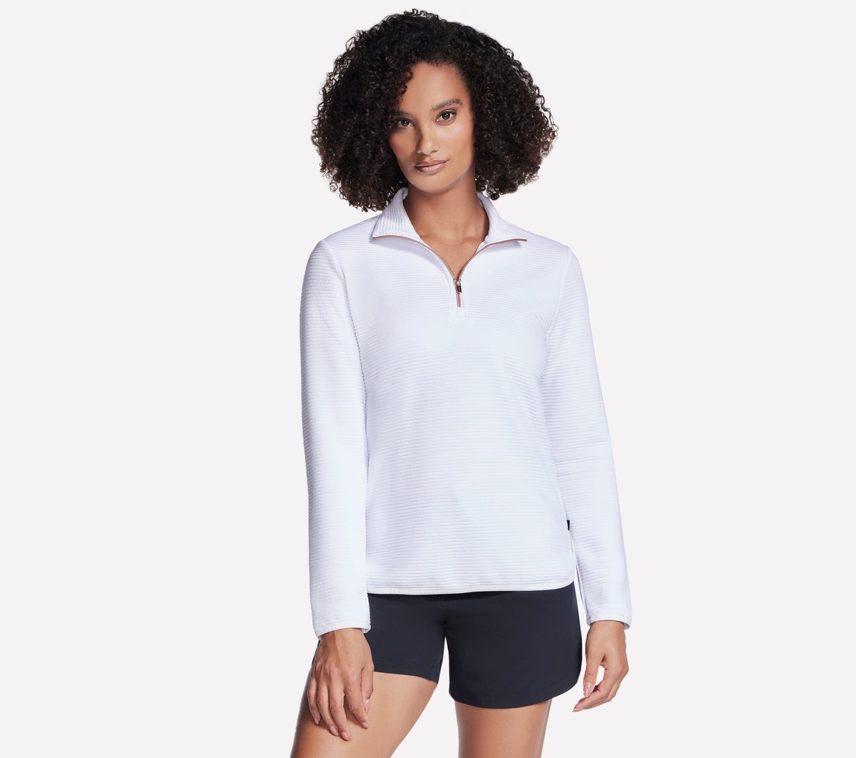 Soft Knit Ottoman 1/4 Zip | Skechers Women