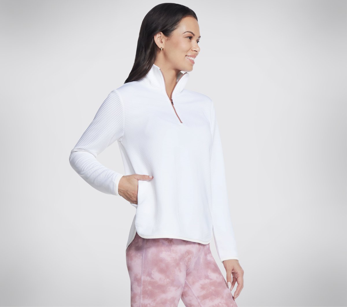 Soft Knit Ottoman 1/4 Zip | Skechers Women