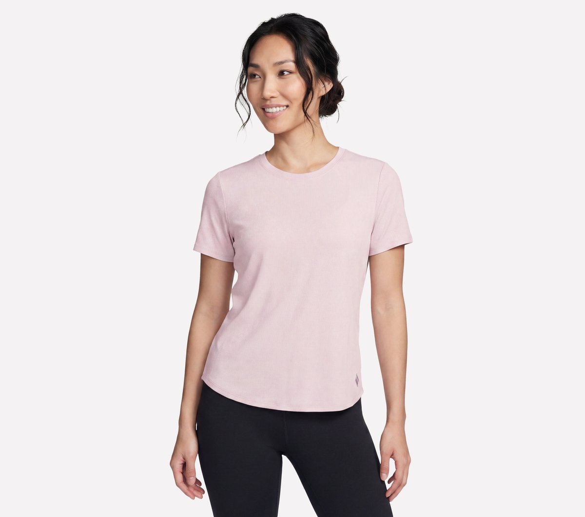 GO WALK Luxe Rib Tee | Skechers Women