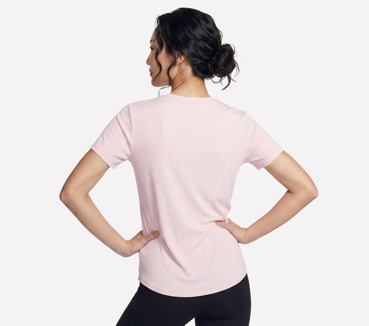 GO WALK Luxe Rib Tee | Skechers Women