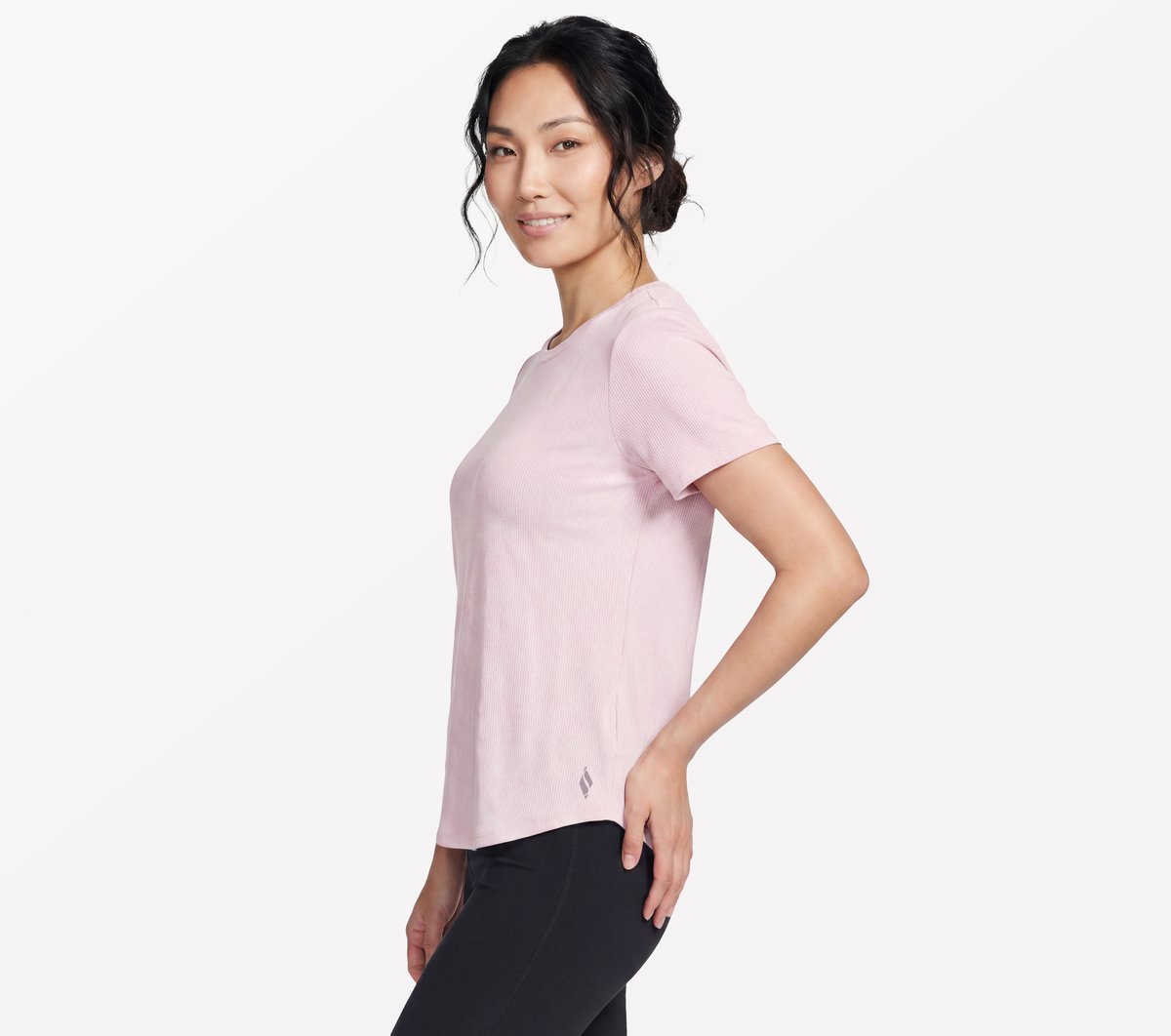 GO WALK Luxe Rib Tee | Skechers Women
