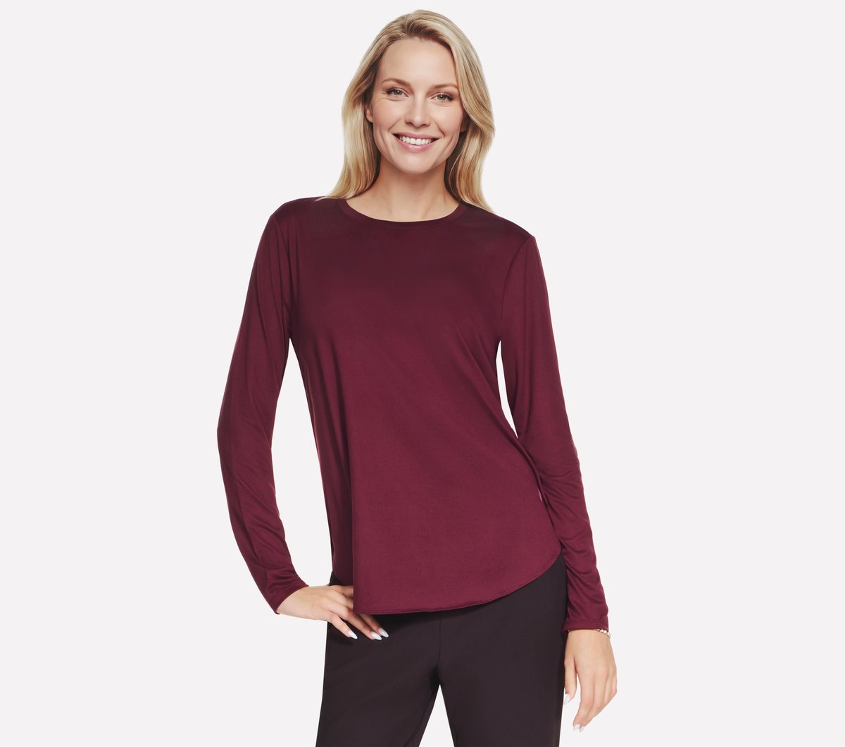 GO DRI Swift Long Sleeve Tunic Crew | Skechers Women