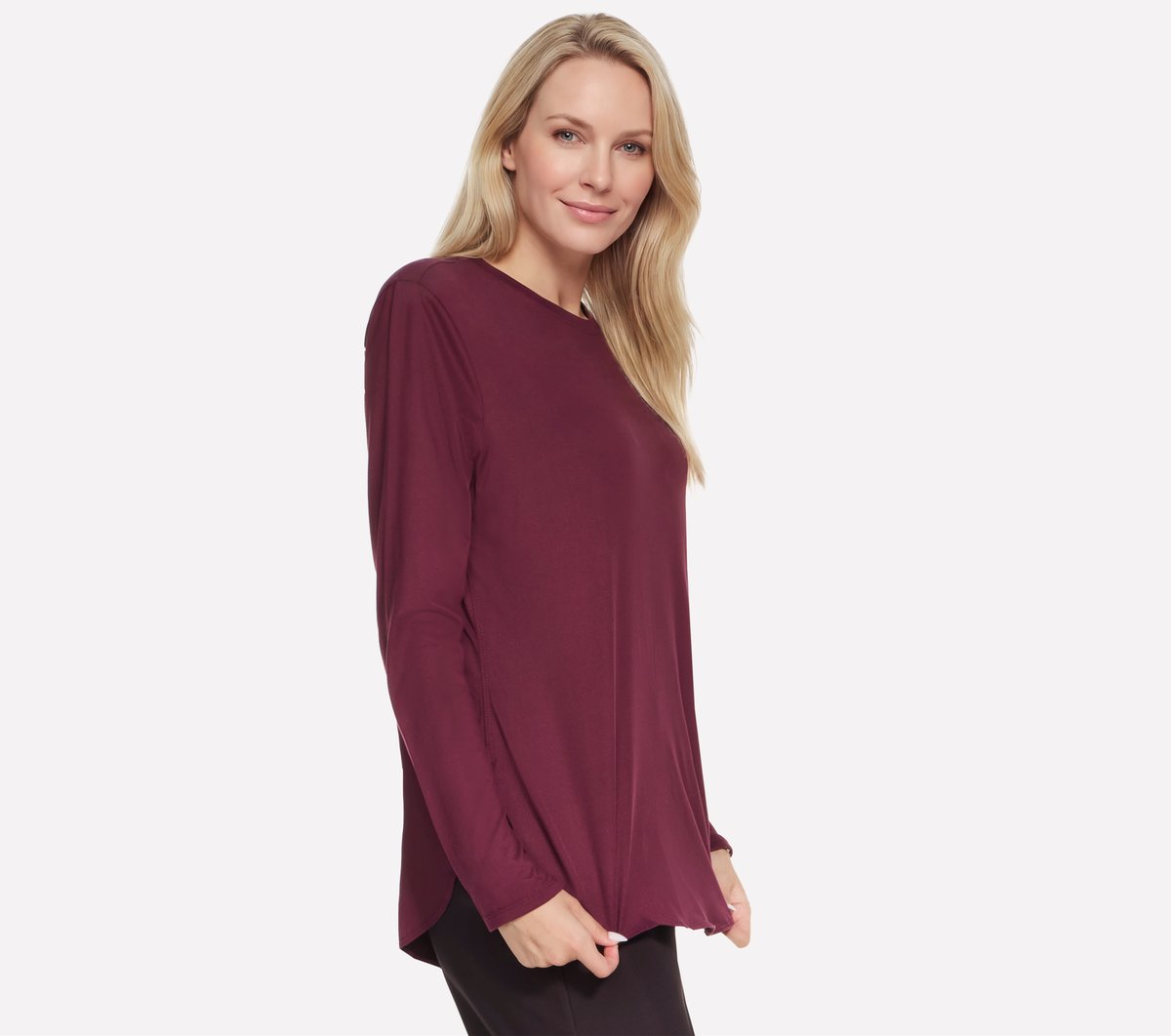 GO DRI Swift Long Sleeve Tunic Crew | Skechers Women