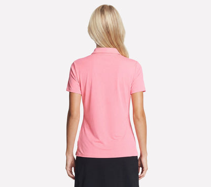 GO GOLF Short Sleeve Birdie Zip Front Polo | Skechers Women