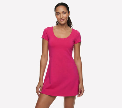 GO WALK Scoop Short Sleeve Dress | Skechers Women