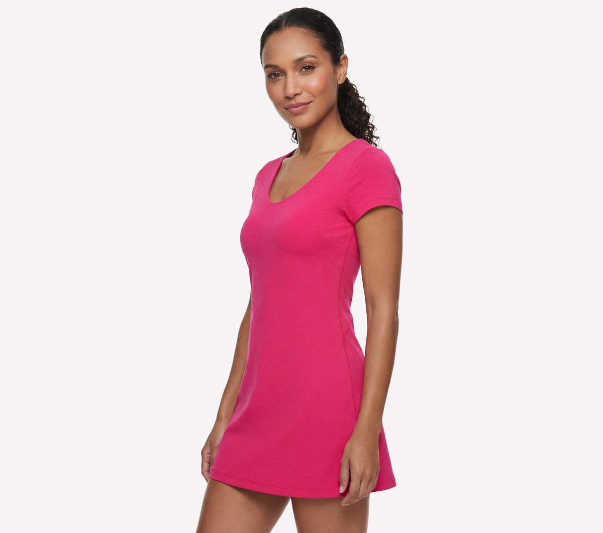 GO WALK Scoop Short Sleeve Dress | Skechers Women