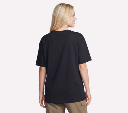 Gold Splatter Diamond Short Sleeve Tee | Skechers Women