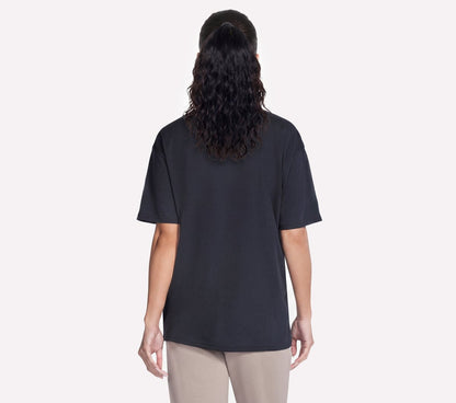 Script Diamond Studded Short Sleeve Tee | Skechers Women