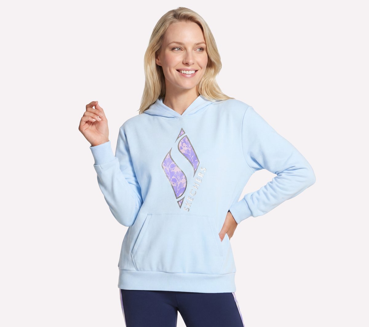 Floral Diamond Pullover Hoodie | Skechers Women