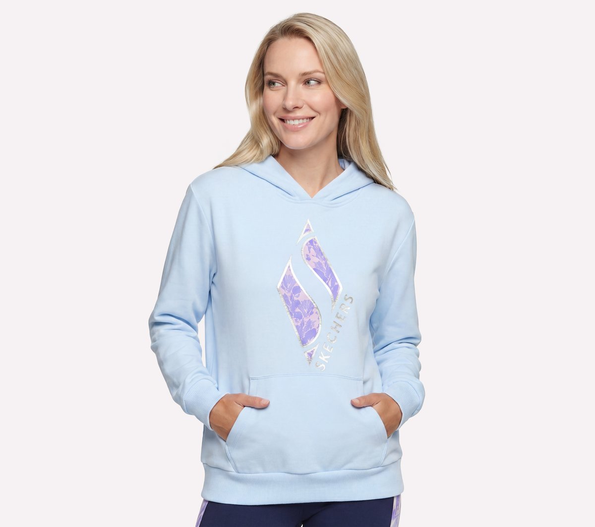 Floral Diamond Pullover Hoodie | Skechers Women