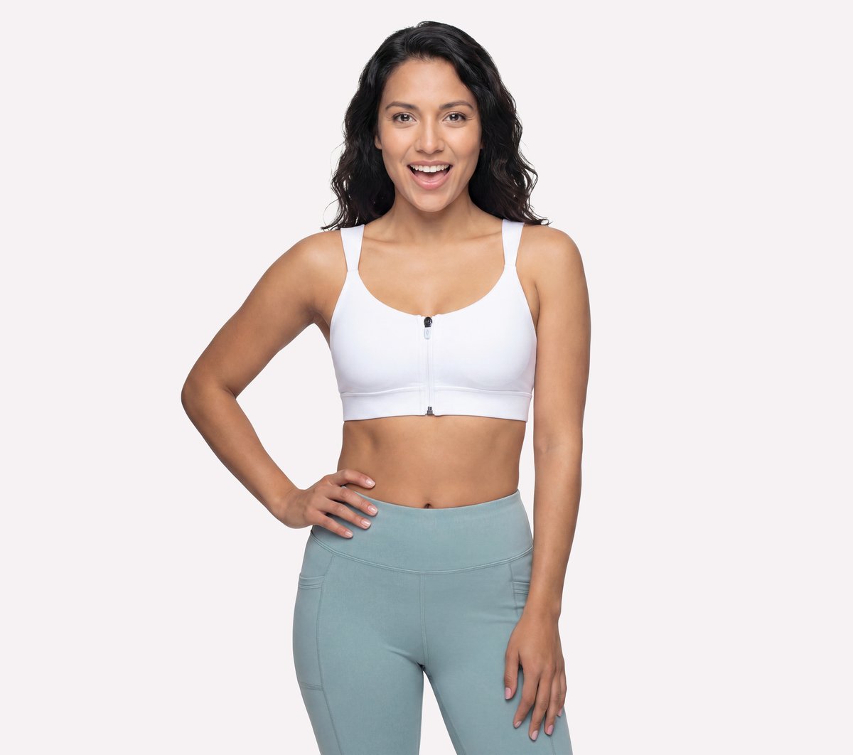 GO WALK Evolution Zip Front Bra | Skechers Women