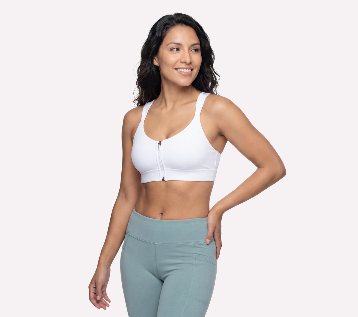GO WALK Evolution Zip Front Bra | Skechers Women