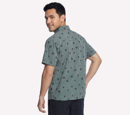 The GO WALK Air Printed Short Sleeve Shirt | Skechers Men