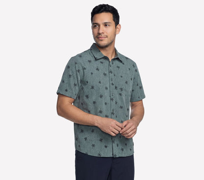 The GO WALK Air Printed Short Sleeve Shirt | Skechers Men