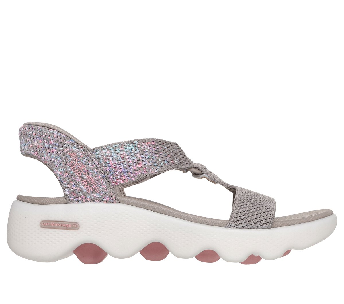 Skechers Slip-ins: GO WALK Massage Fit Sandal - Confetti Sky | Skechers Women