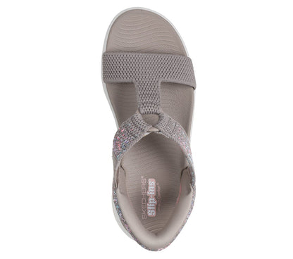 Skechers Slip-ins: GO WALK Massage Fit Sandal - Confetti Sky | Skechers Women