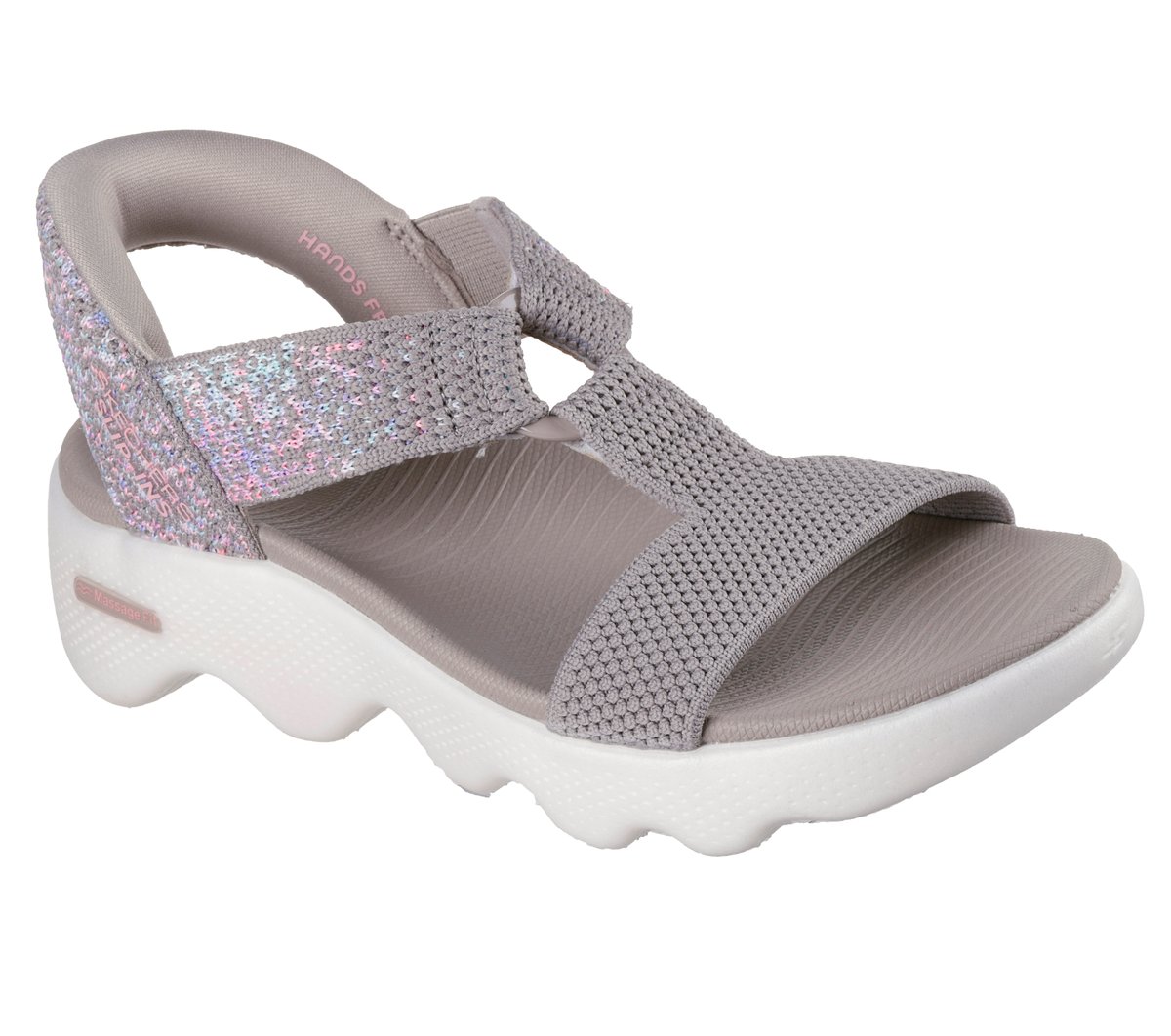 Skechers Slip-ins: GO WALK Massage Fit Sandal - Confetti Sky | Skechers Women