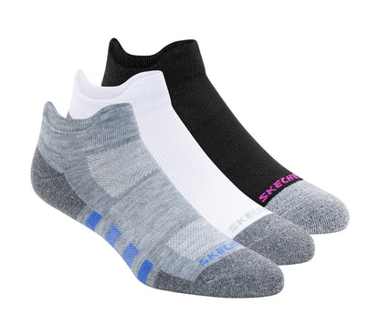 Work: Lowcut Heel Tab Socks - 3 Pack | Skechers Women