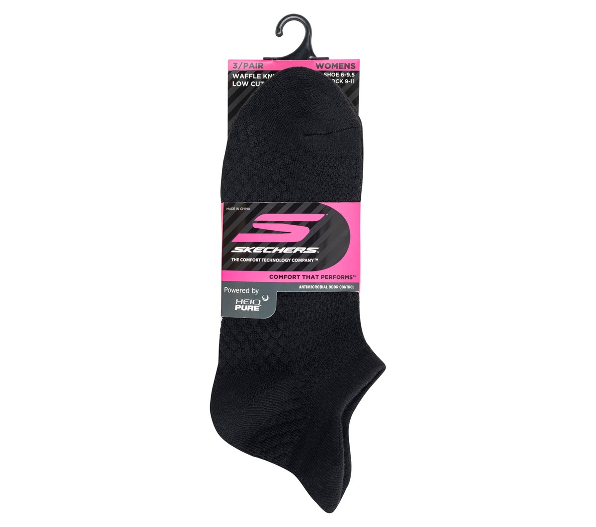 3 Pack Women's Performance Low Cut Textured Socks | Skechers Women