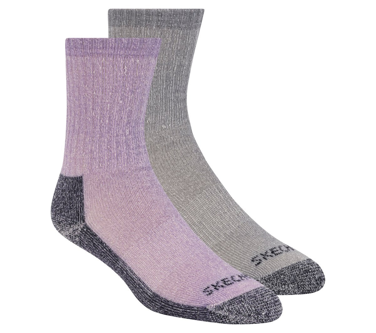 2 Pack Women's Crew Wool Socks | Skechers Women