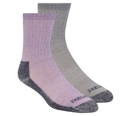 2 Pack Women's Crew Wool Socks | Skechers Women