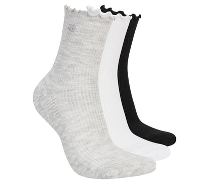 3 Pack Women's Ankle Lettuce Socks | Skechers Women