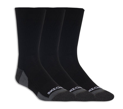 3 Pack Half Terry Crew Socks | Skechers Women|Men