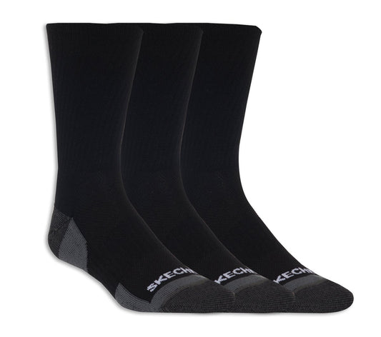 3 Pack Half Terry Crew Socks | Skechers Women|Men