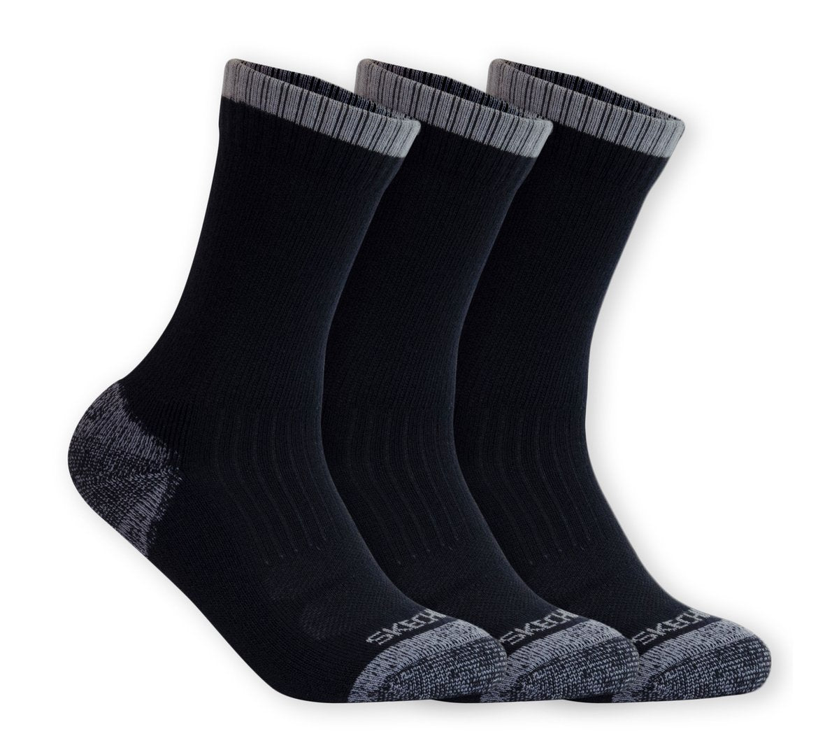 3 Pack Half Terry Work Crew Socks | Skechers Women|Men