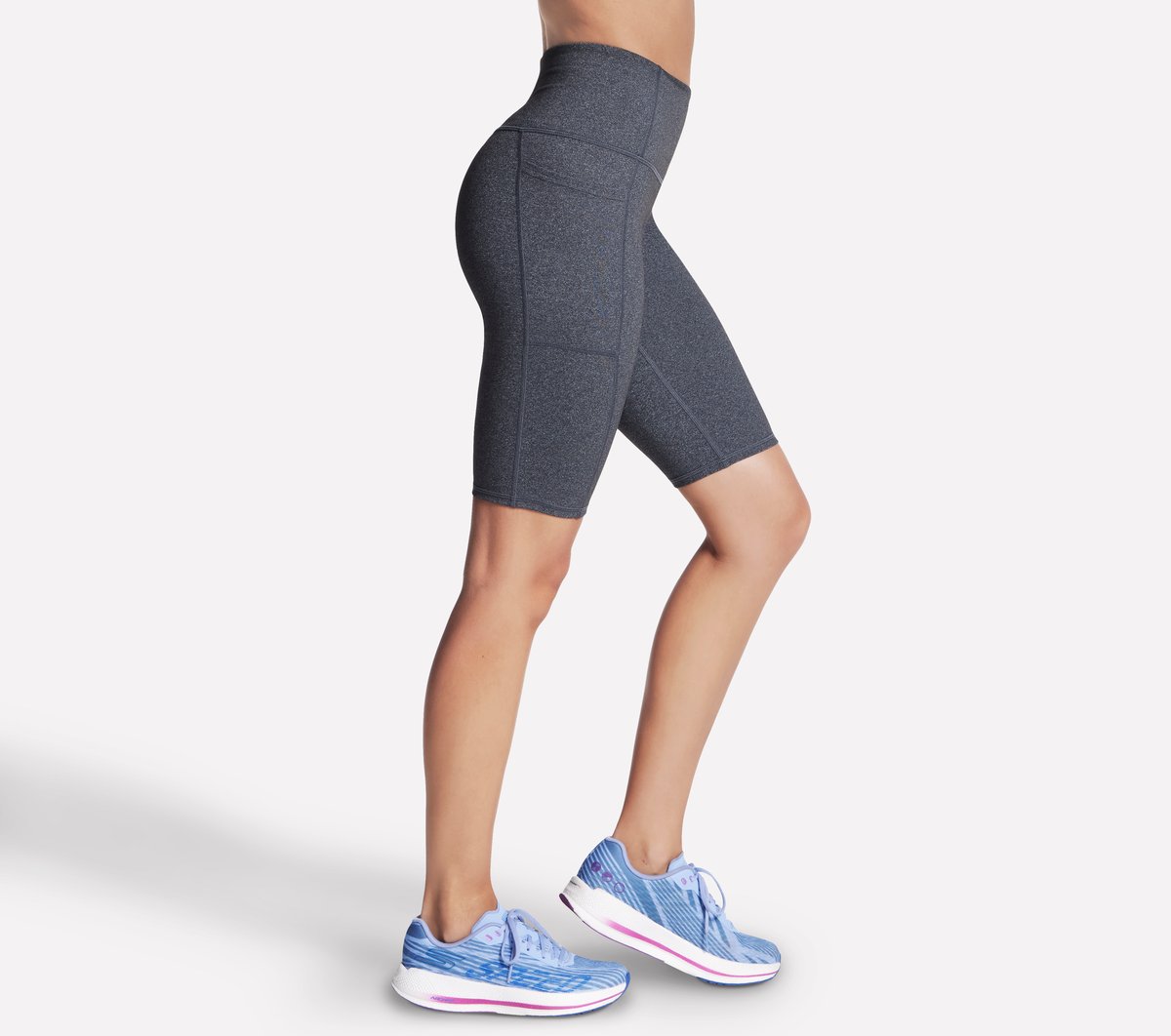 GO WALK High Waisted 10 Inch Bike Short | Skechers Women